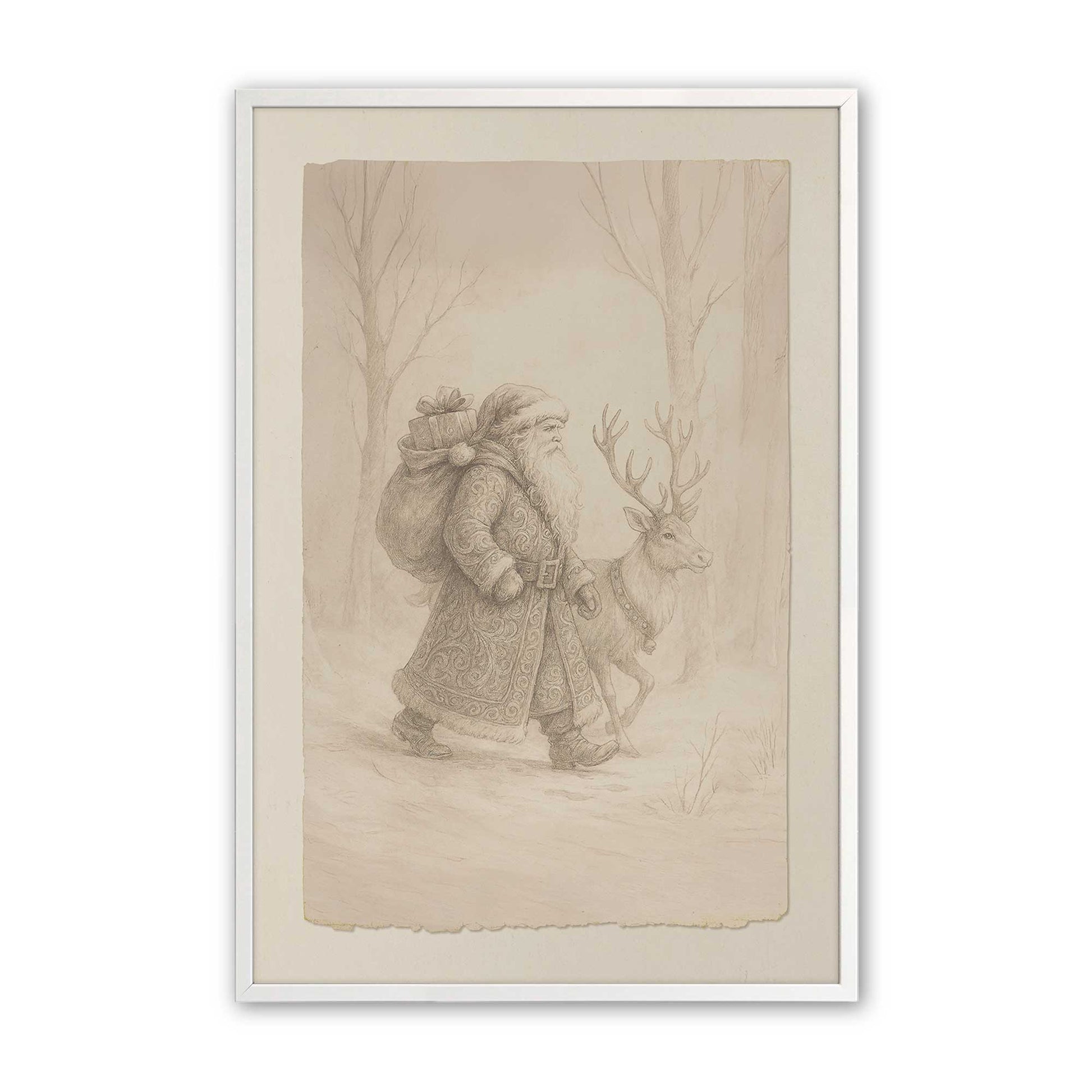 [Color:Opaque White], Picture of art in a Opaque White frame