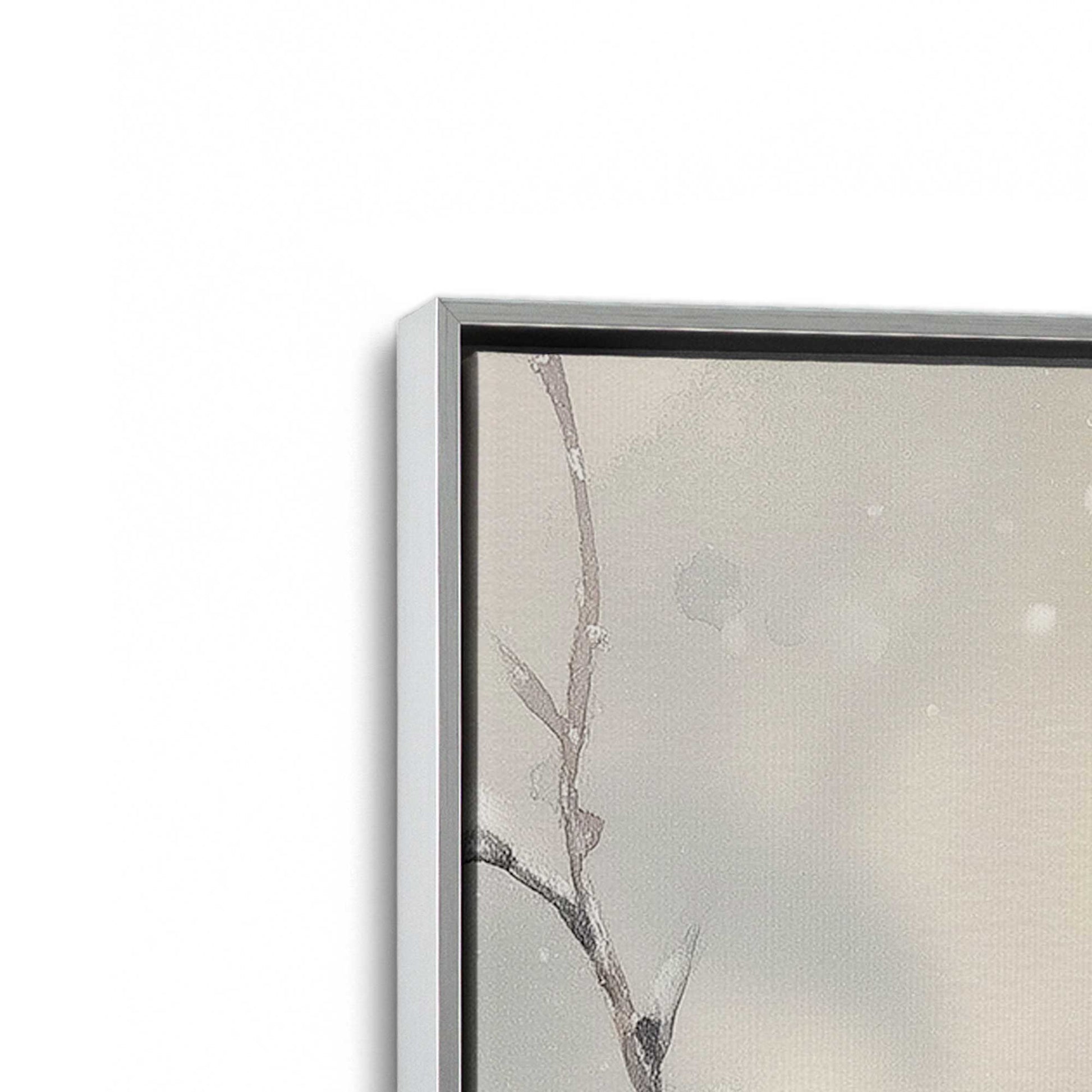 [Color:Polished Chrome], Picture of art in a Polished Chrome frame at an angle