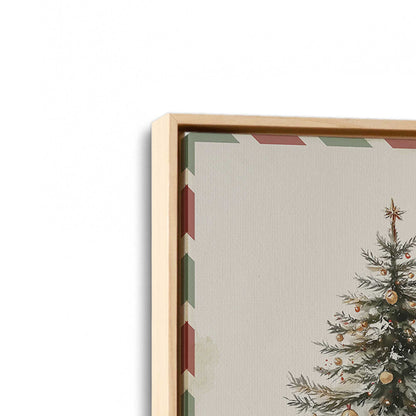 [Color:American Maple], Picture of art in a American Maple frame at an angle