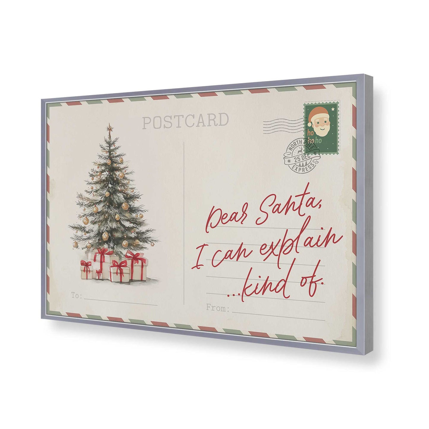 [Color:Polished Chrome], Picture of art in a Polished Chrome frame of the corner