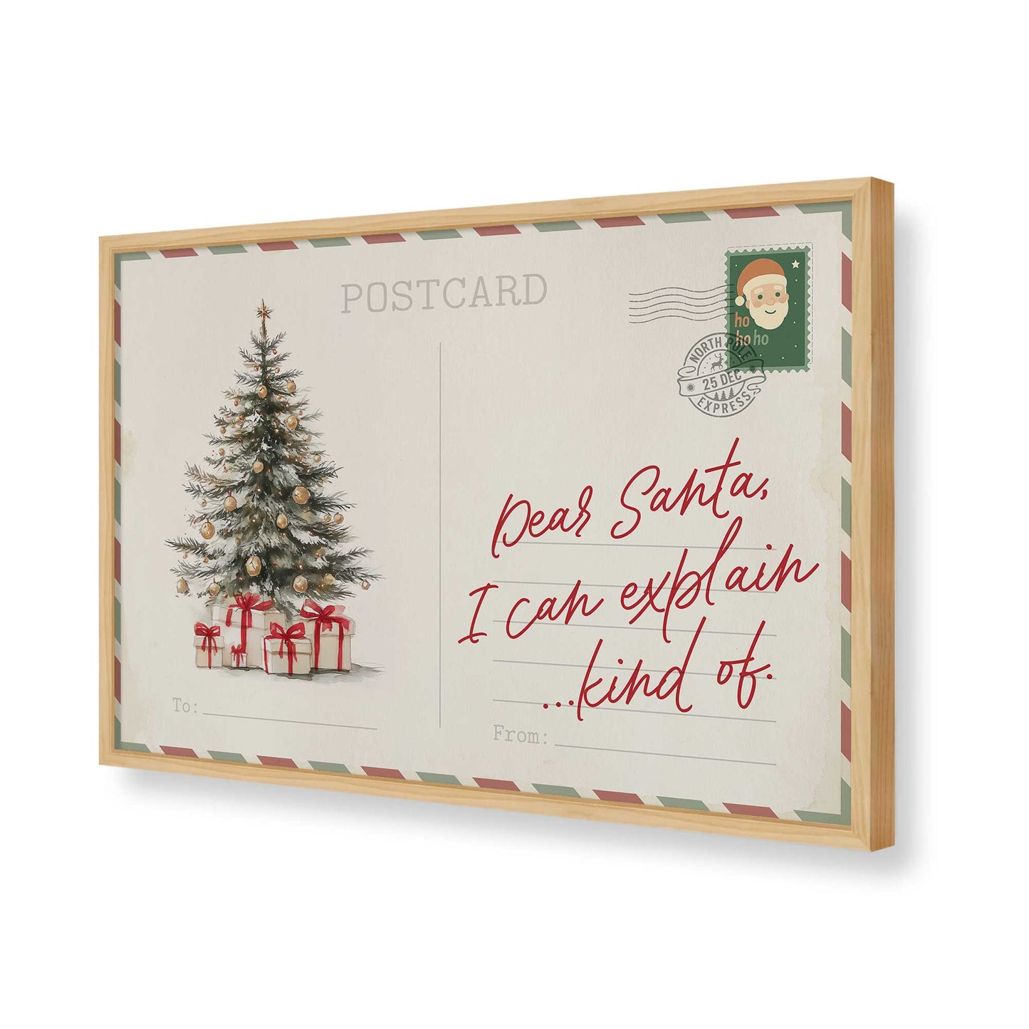 [Color:American Maple], Picture of art in a American Maple frame of the corner