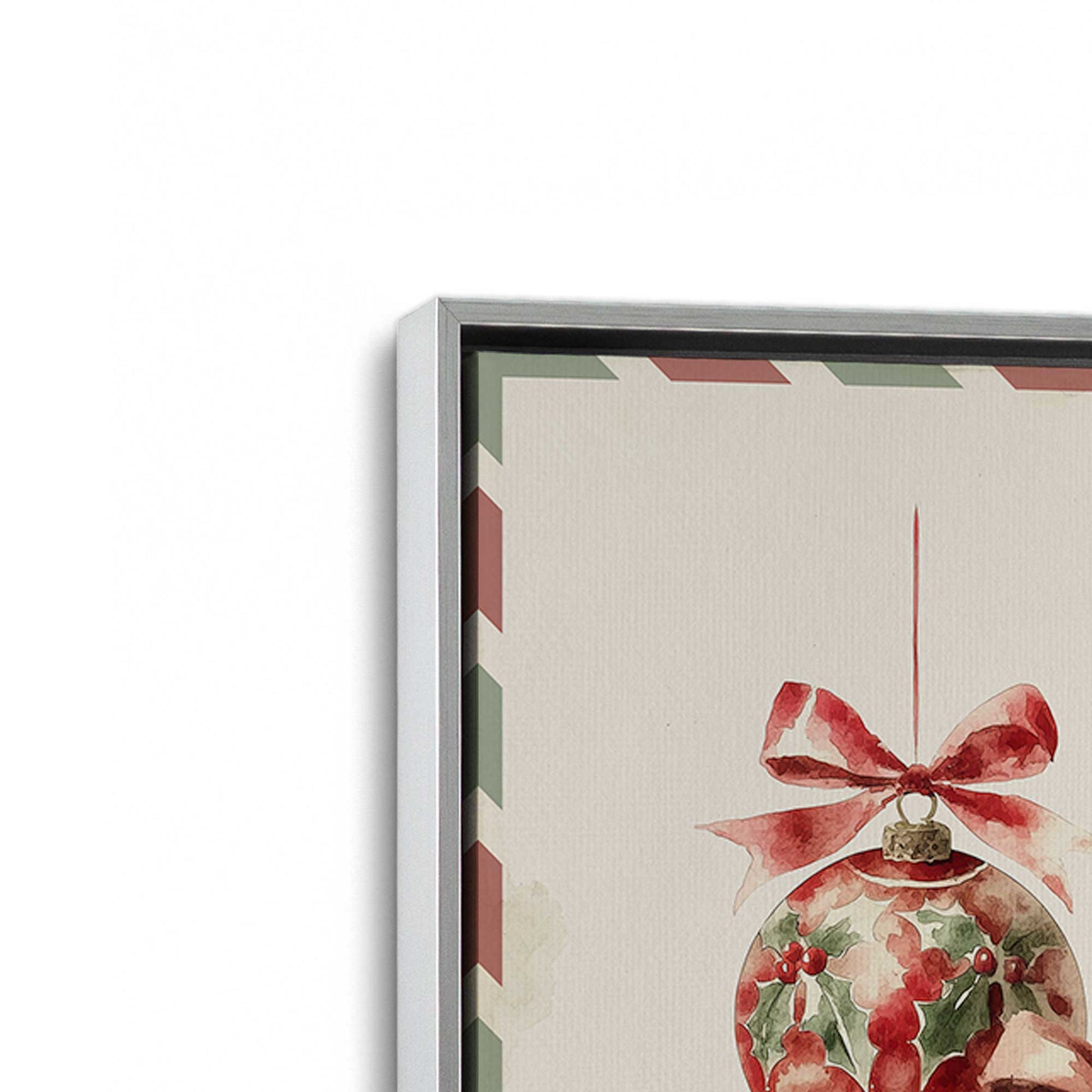 [Color:Polished Chrome], Picture of art in a Polished Chrome frame at an angle