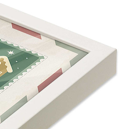 [Color:Opaque White], Picture of art in a Opaque White frame at an angle