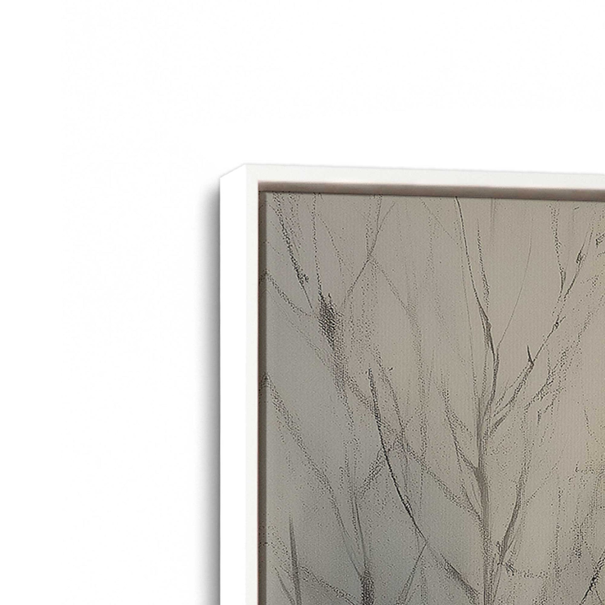 [Color:Opaque White], Picture of art in a White frame at an angle