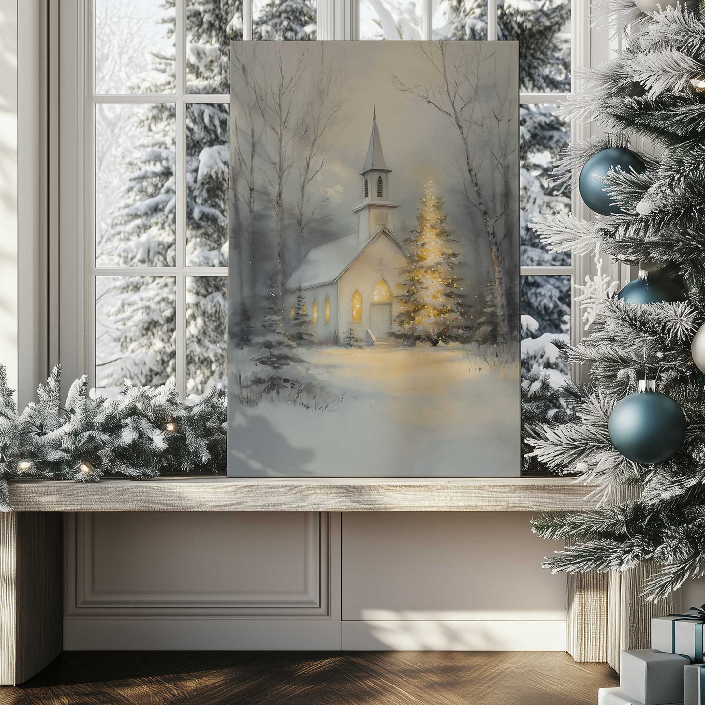 Picture of art in a room