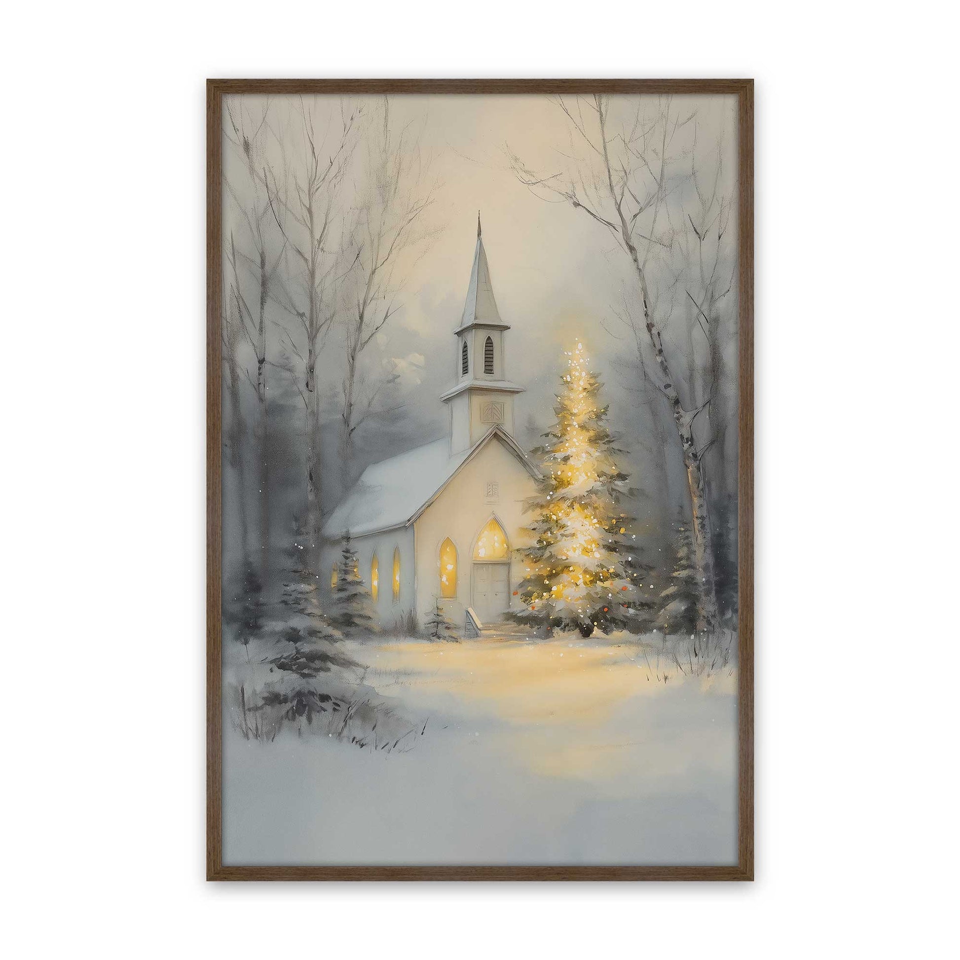 [Color:Walnut], Picture of art in a Walnut frame