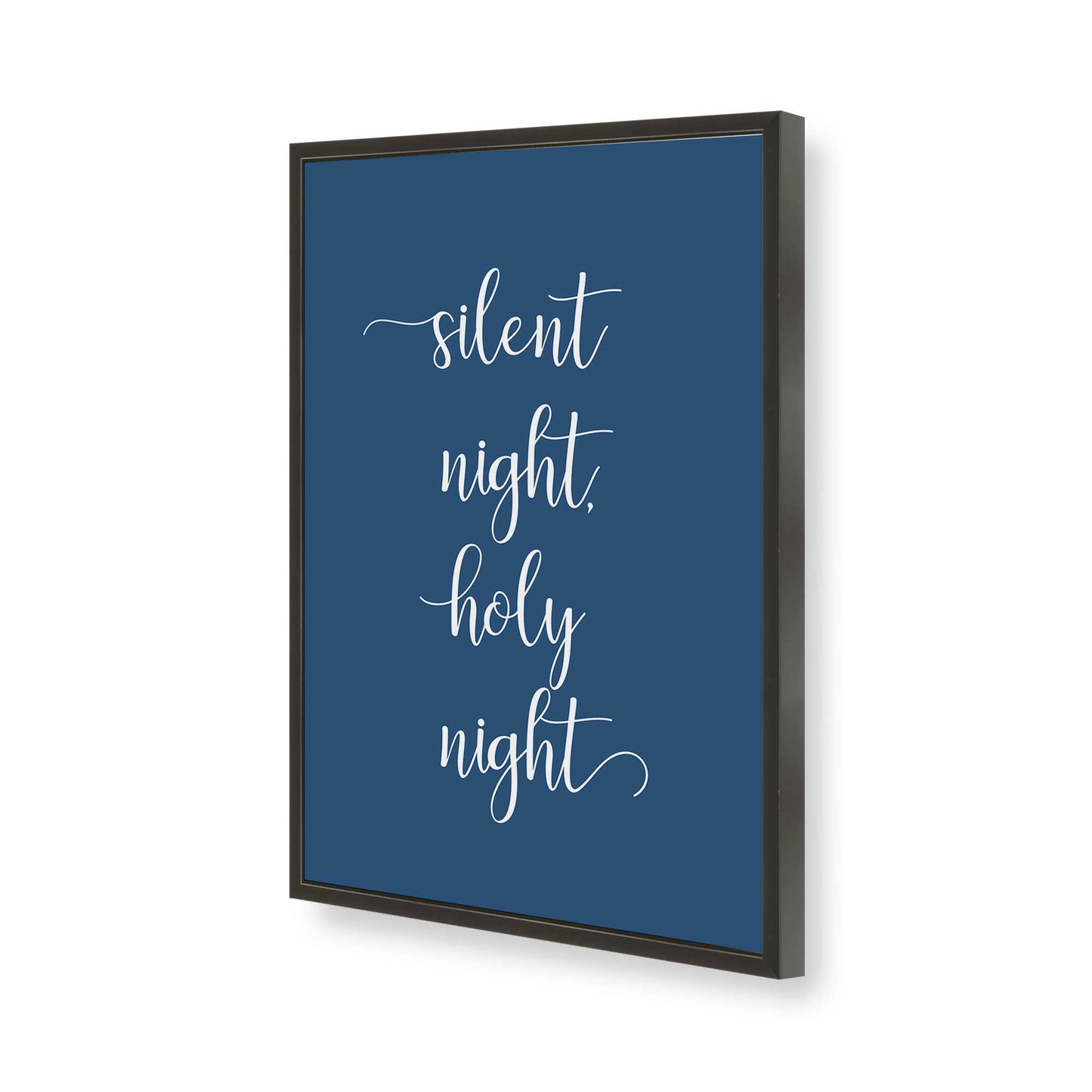 [Color:Satin Black], Picture of art in a Satin Black frame of the corner