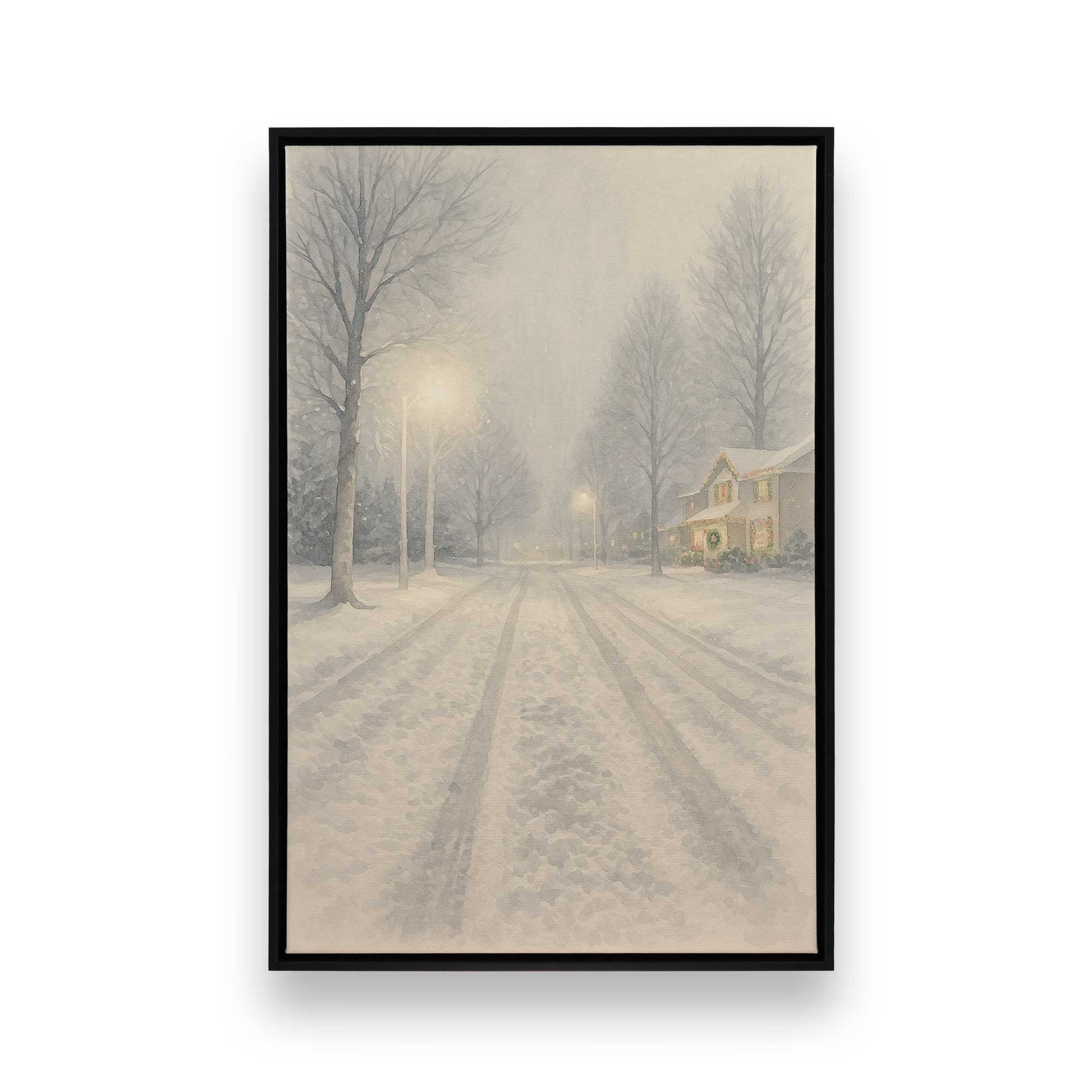 [Color:Satin Black], Picture of art in a Satin Black frame