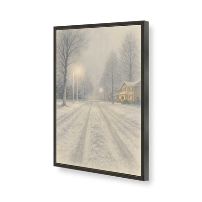 [Color:Satin Black], Picture of art in a Satin Black frame of the corner