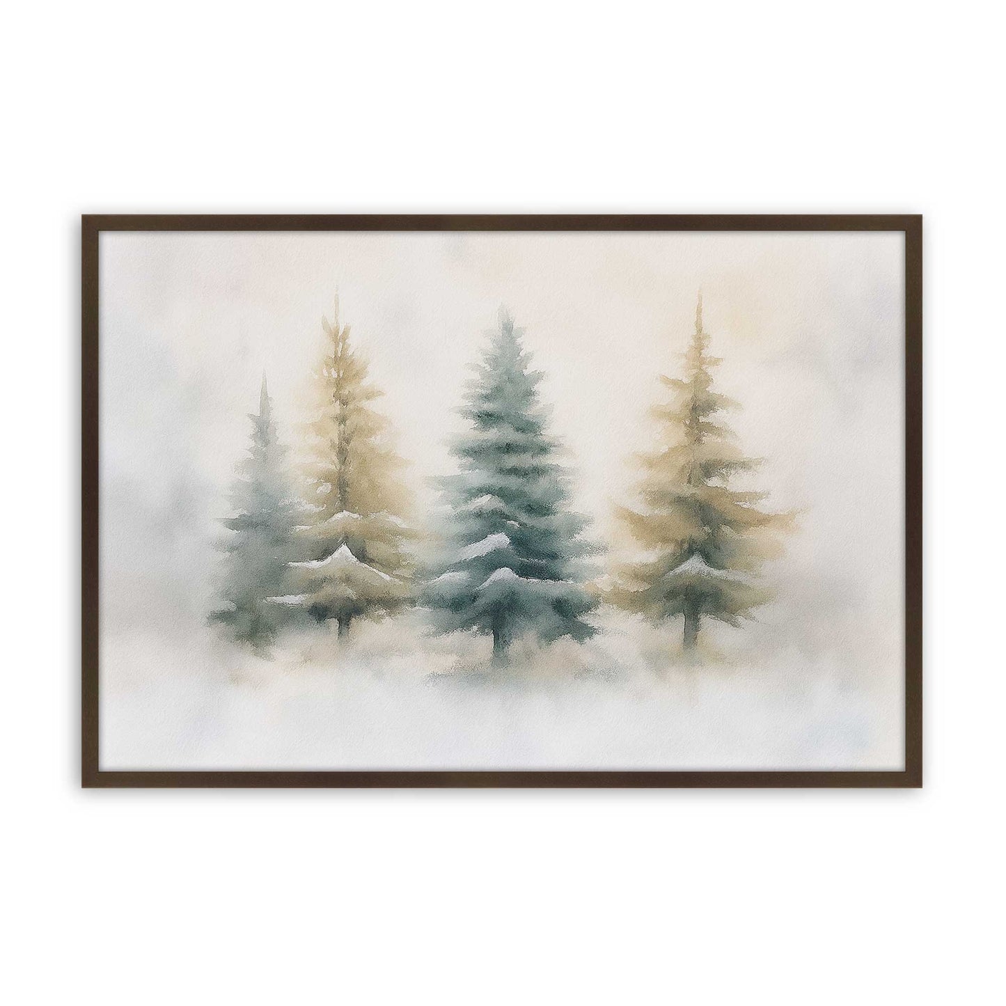 [Color:Brown], Picture of art in a Brown frame