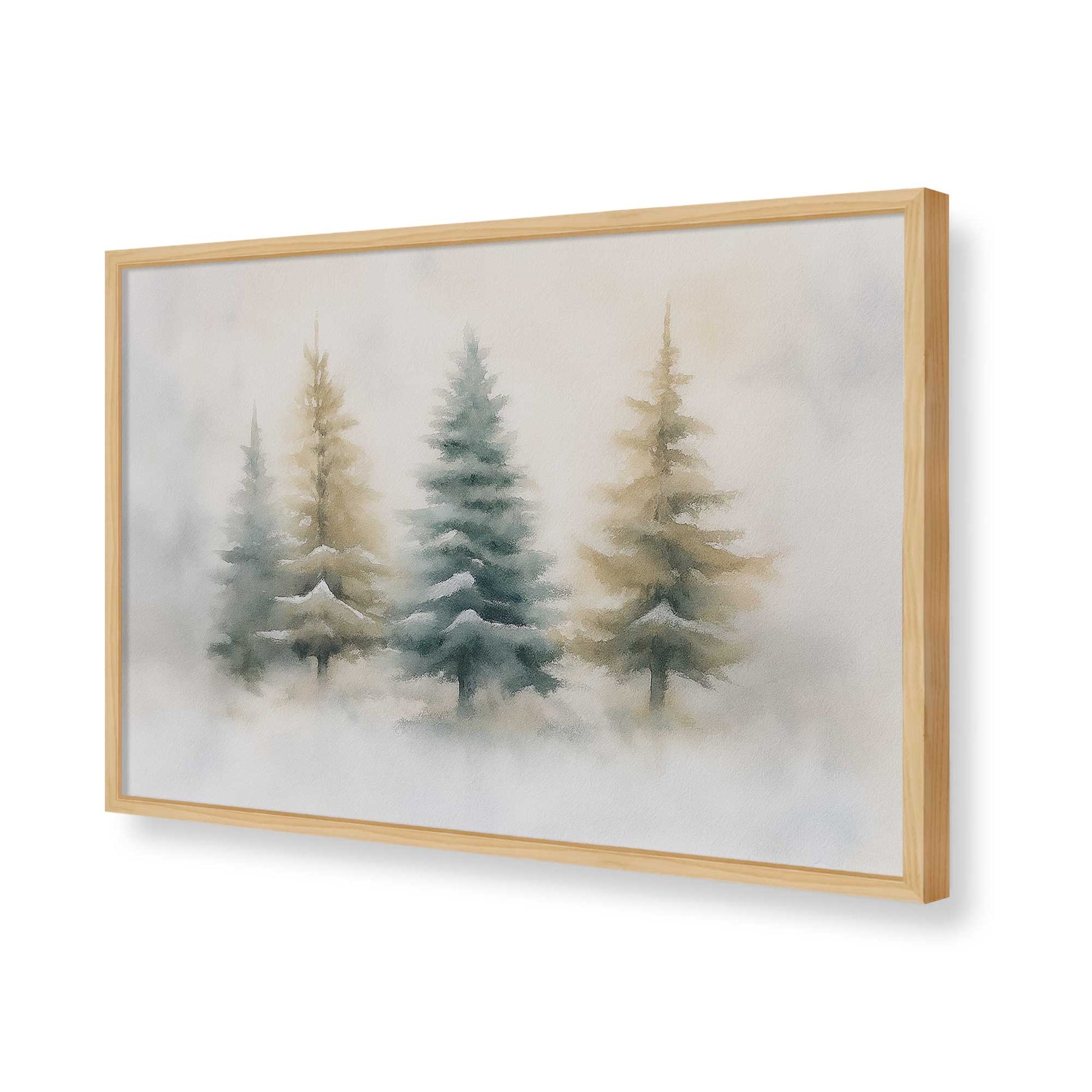 [Color:American Maple], Picture of art in a American Maple frame of the corner