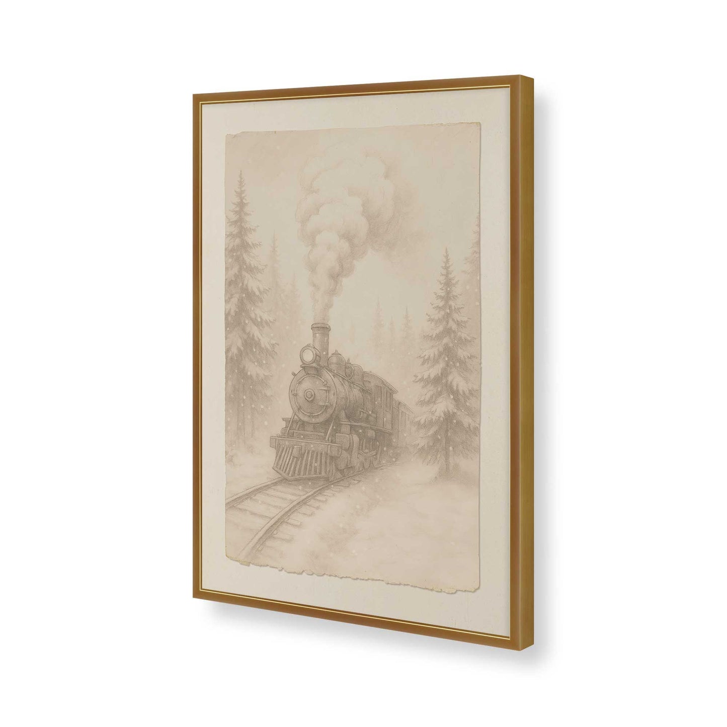 [Color:Polished Gold], Picture of art in a Polished Gold frame of the corner