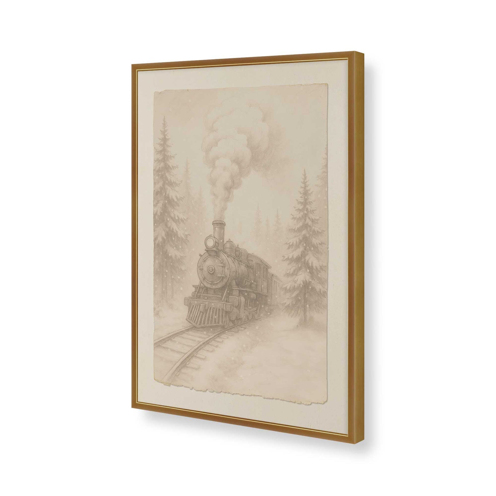 [Color:Polished Gold], Picture of art in a Polished Gold frame of the corner