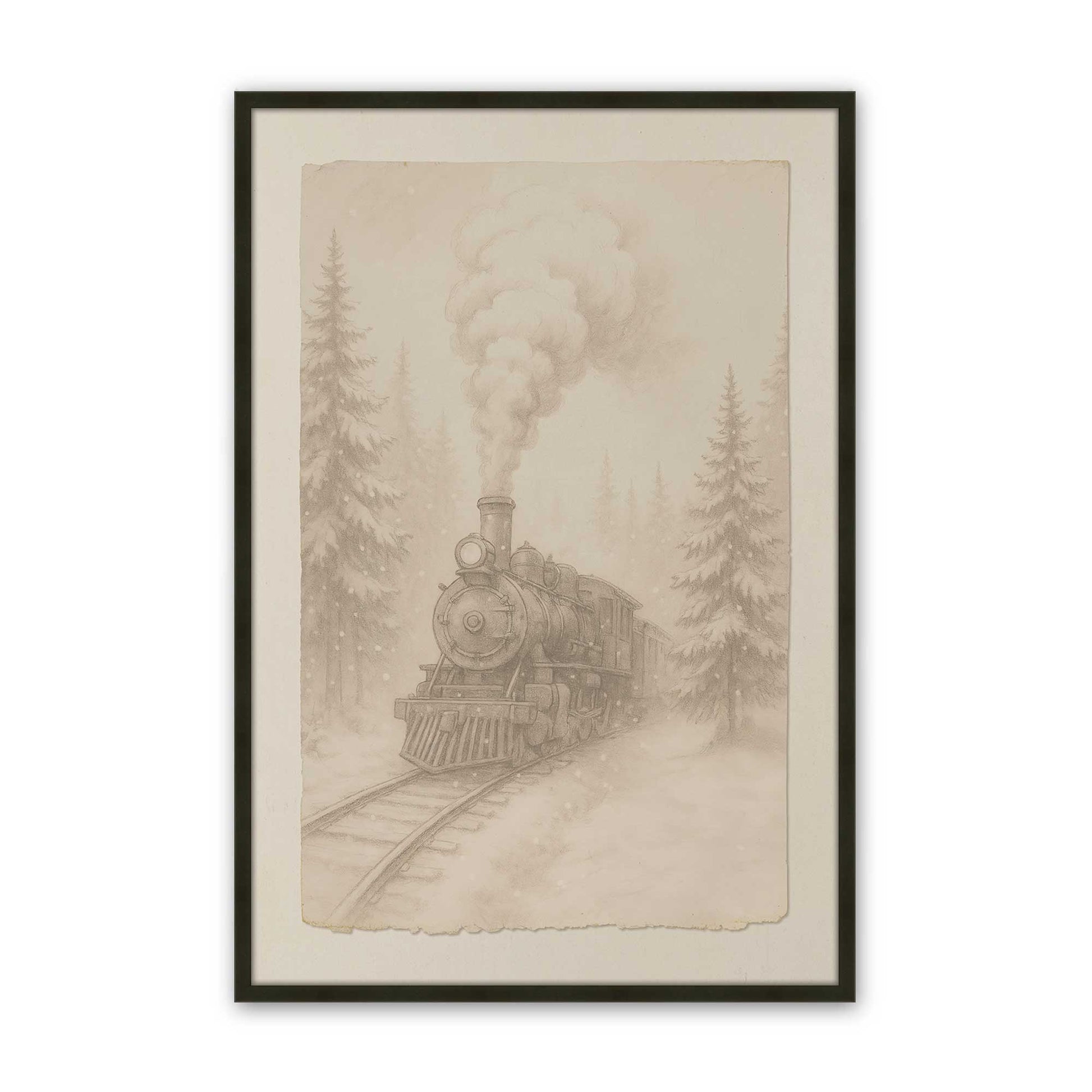 [Color:Satin Black], Picture of art in a Satin Black frame