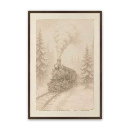 [Color:Brown], Picture of art in a Brown frame