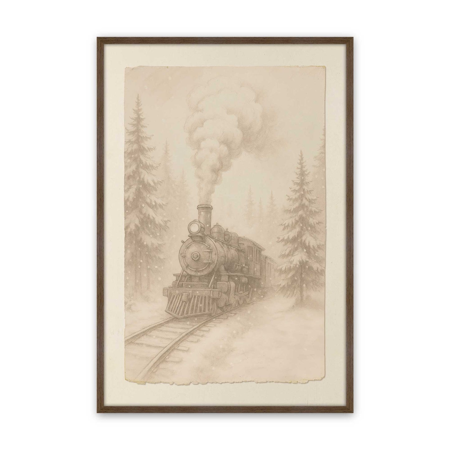 [Color:Walnut], Picture of art in a Walnut frame