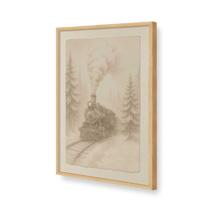 [Color:American Maple], Picture of art in a American Maple frame of the corner