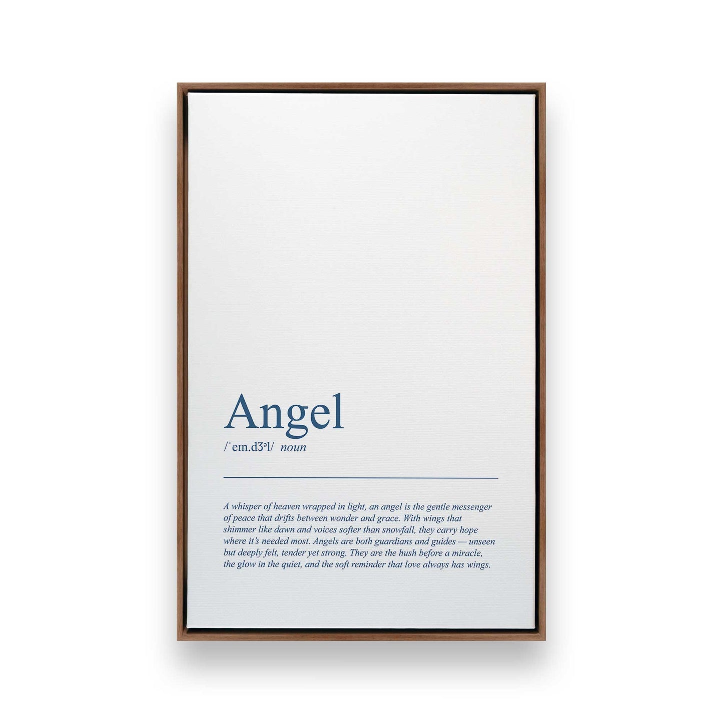 [Color:Walnut], Picture of art in a Walnut frame