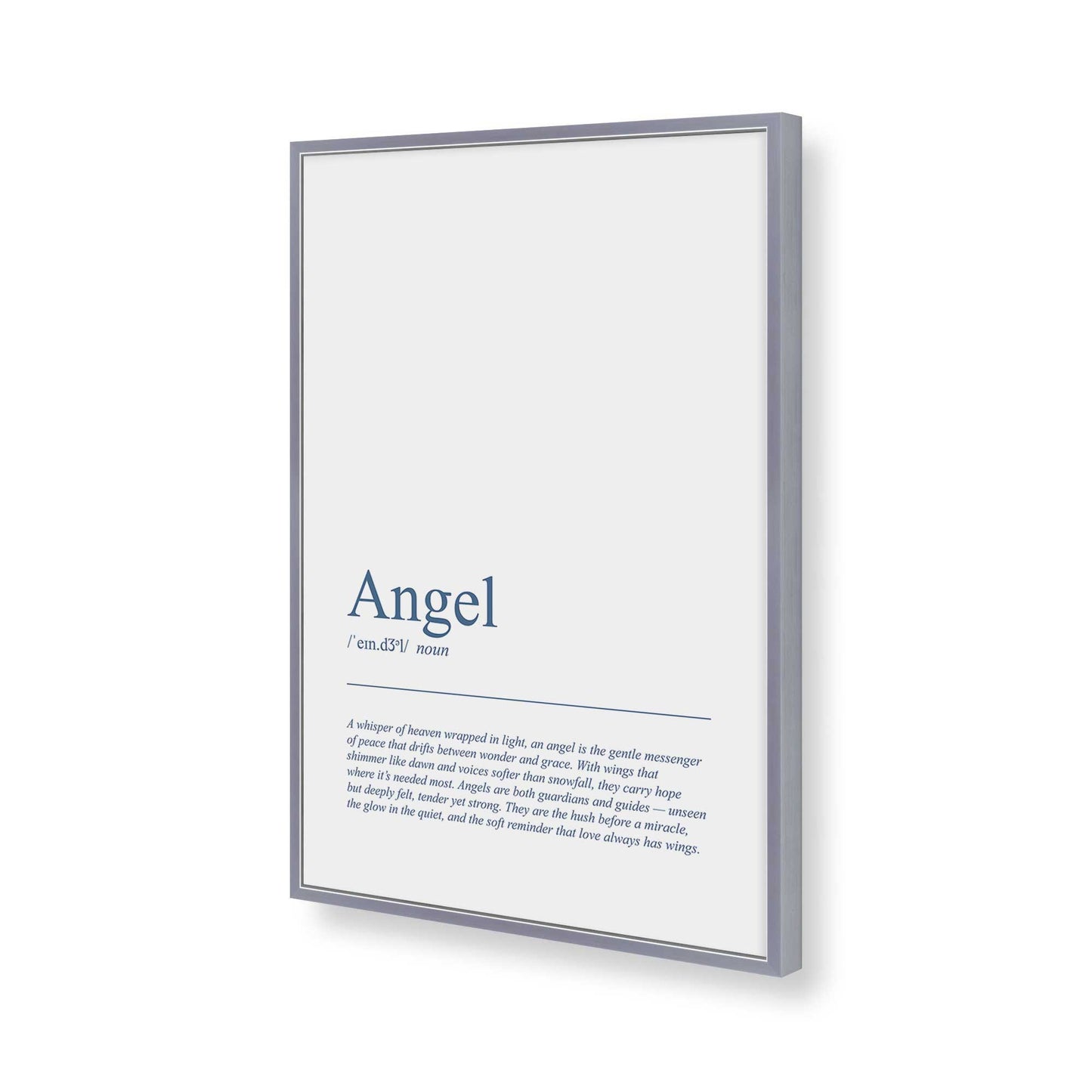 [Color:Polished Chrome], Picture of art in a Polished Chrome frame of the corner