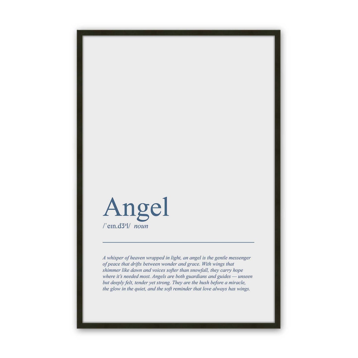 [Color:Satin Black], Picture of art in a Satin Black frame