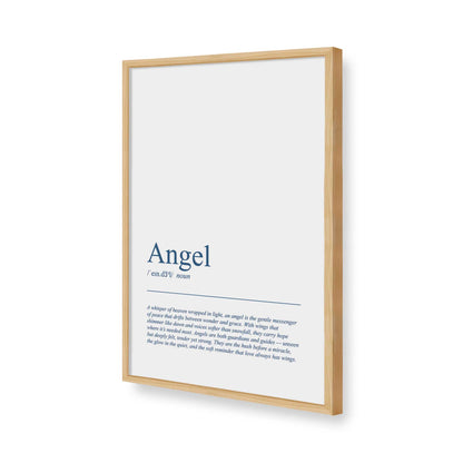 [Color:American Maple], Picture of art in a American Maple frame of the corner