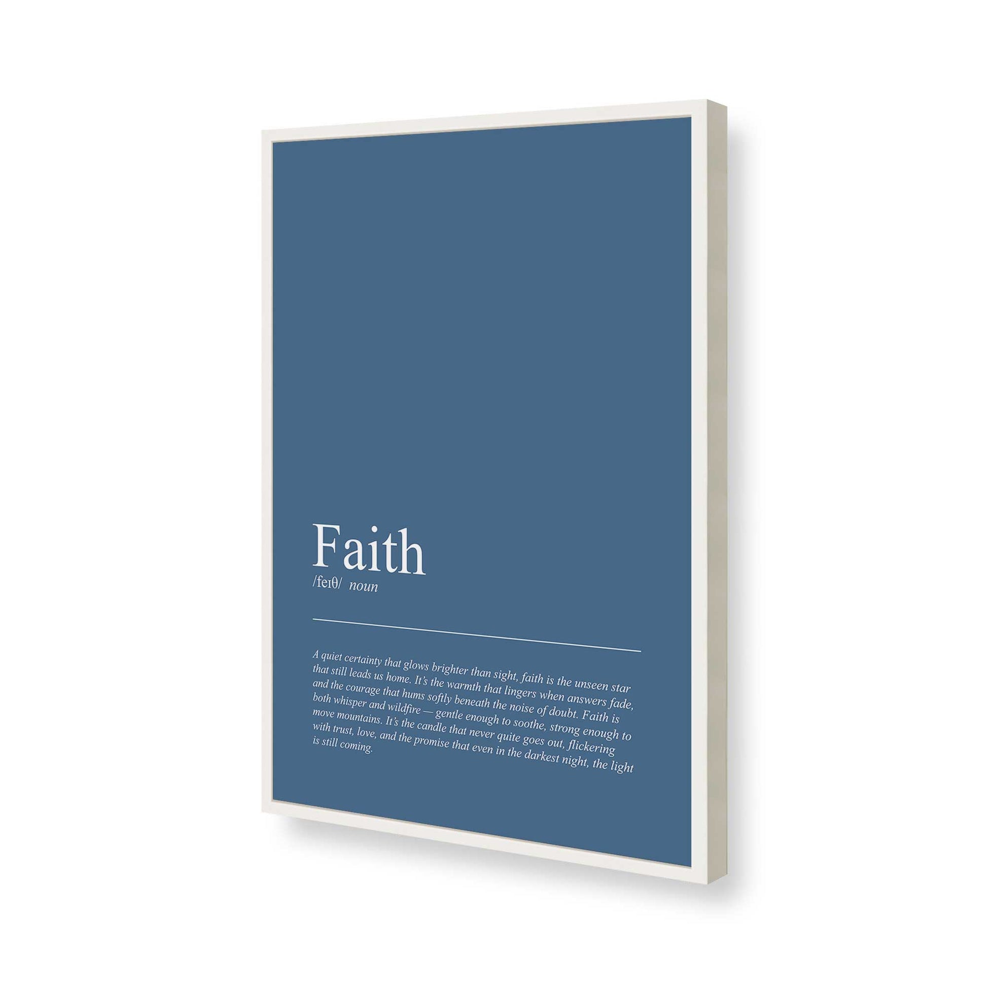 [Color:Opaque White], Picture of art in a Opaque White frame of the corner