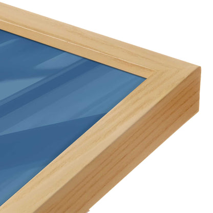 [Color:American Maple], Picture of art in a American Maple frame at an angle