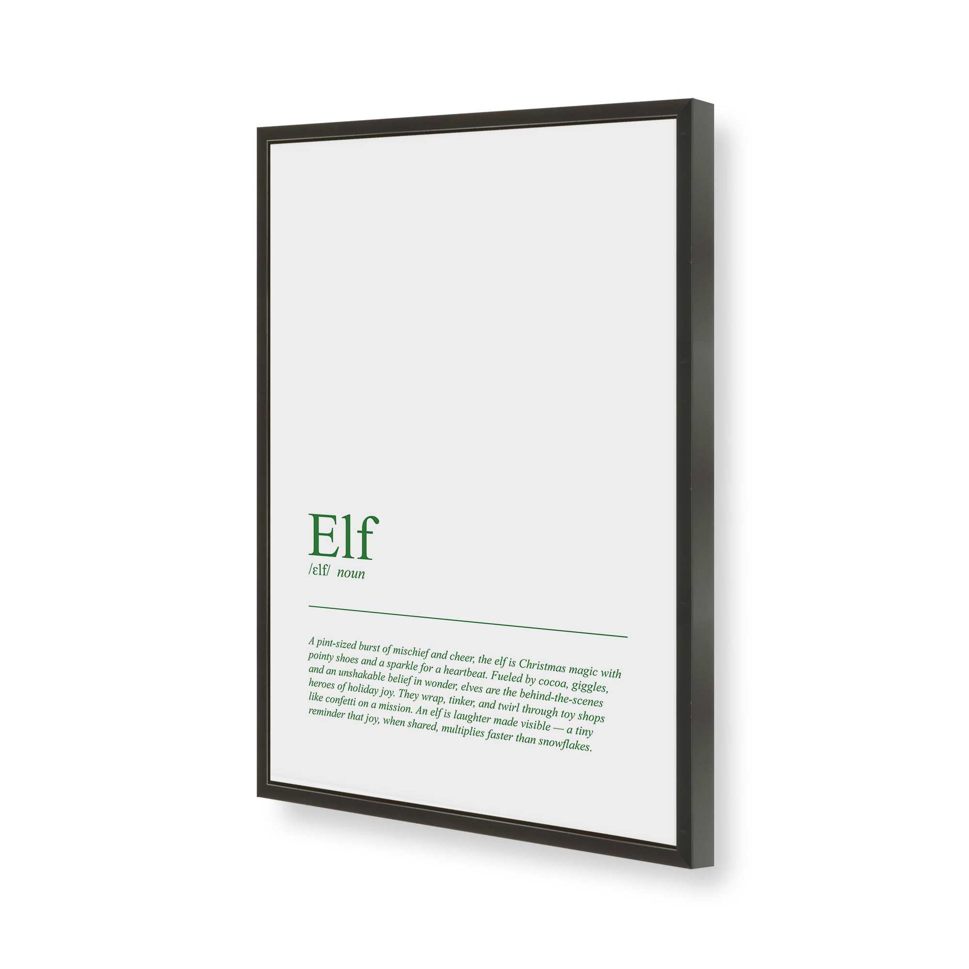 [Color:Satin Black], Picture of art in a Satin Black frame of the corner