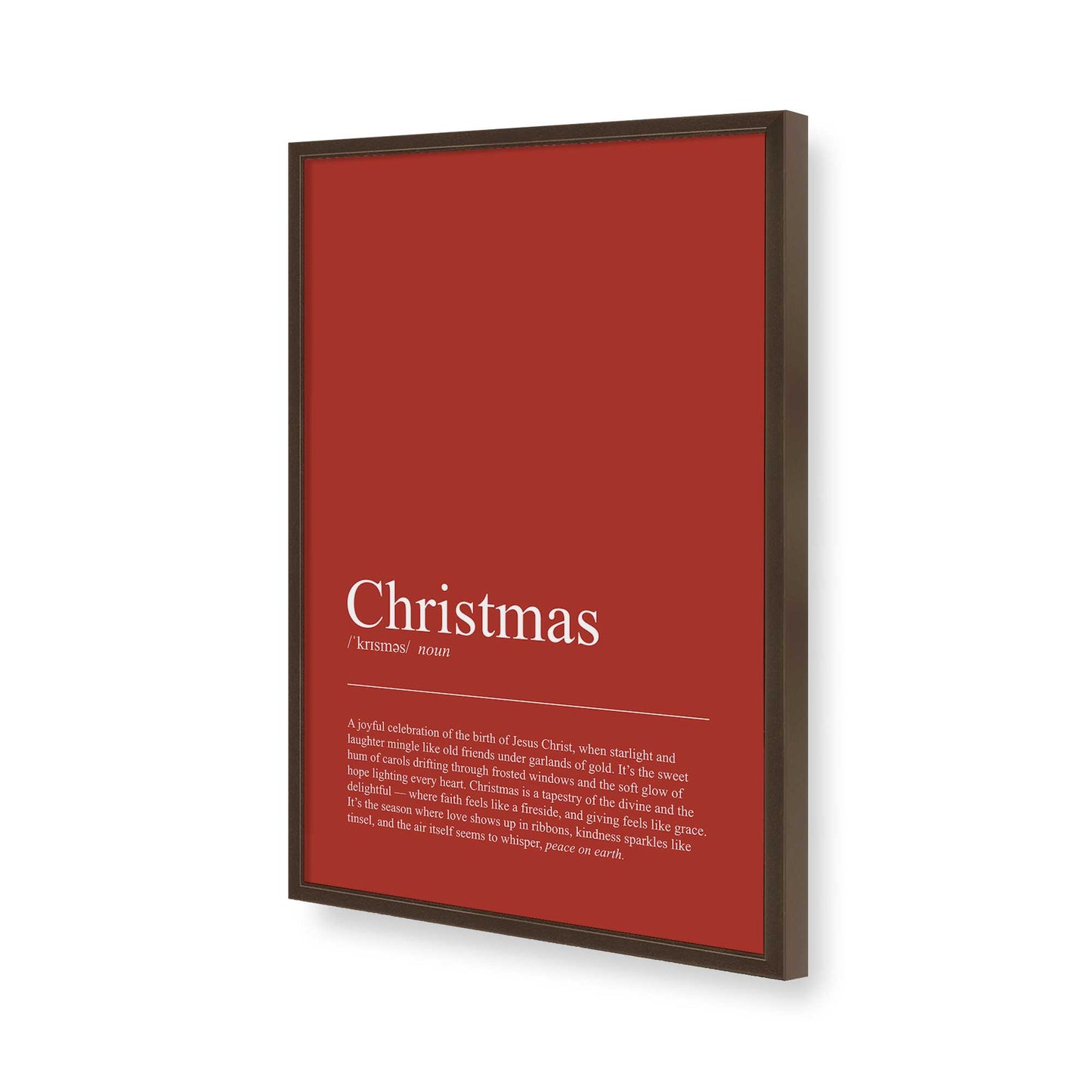 [Color:Belvinder Brown], Picture of art in a Belvinder Brown frame of the corner