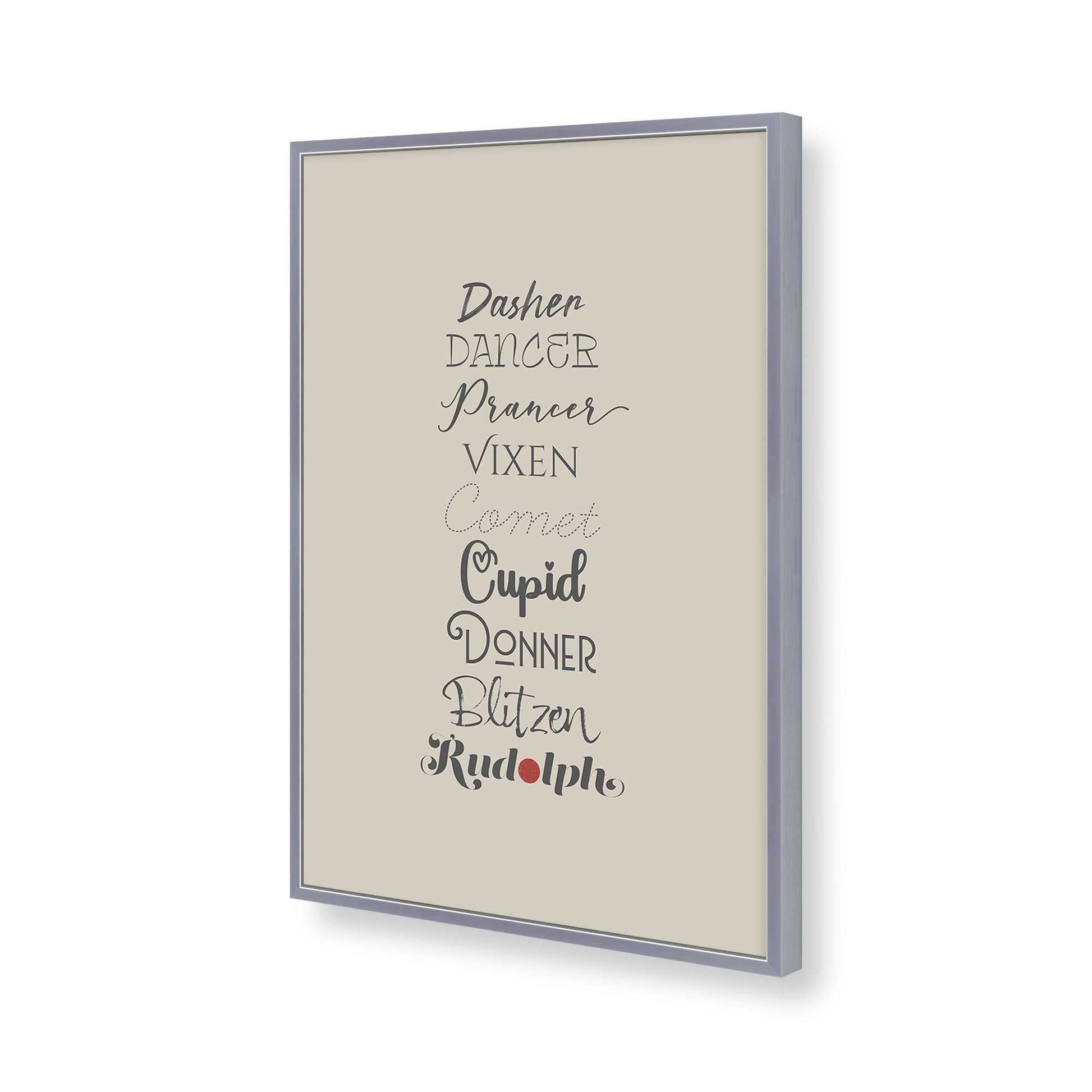 [Color:Polished Chrome], Picture of art in a Polished Chrome frame of the corner