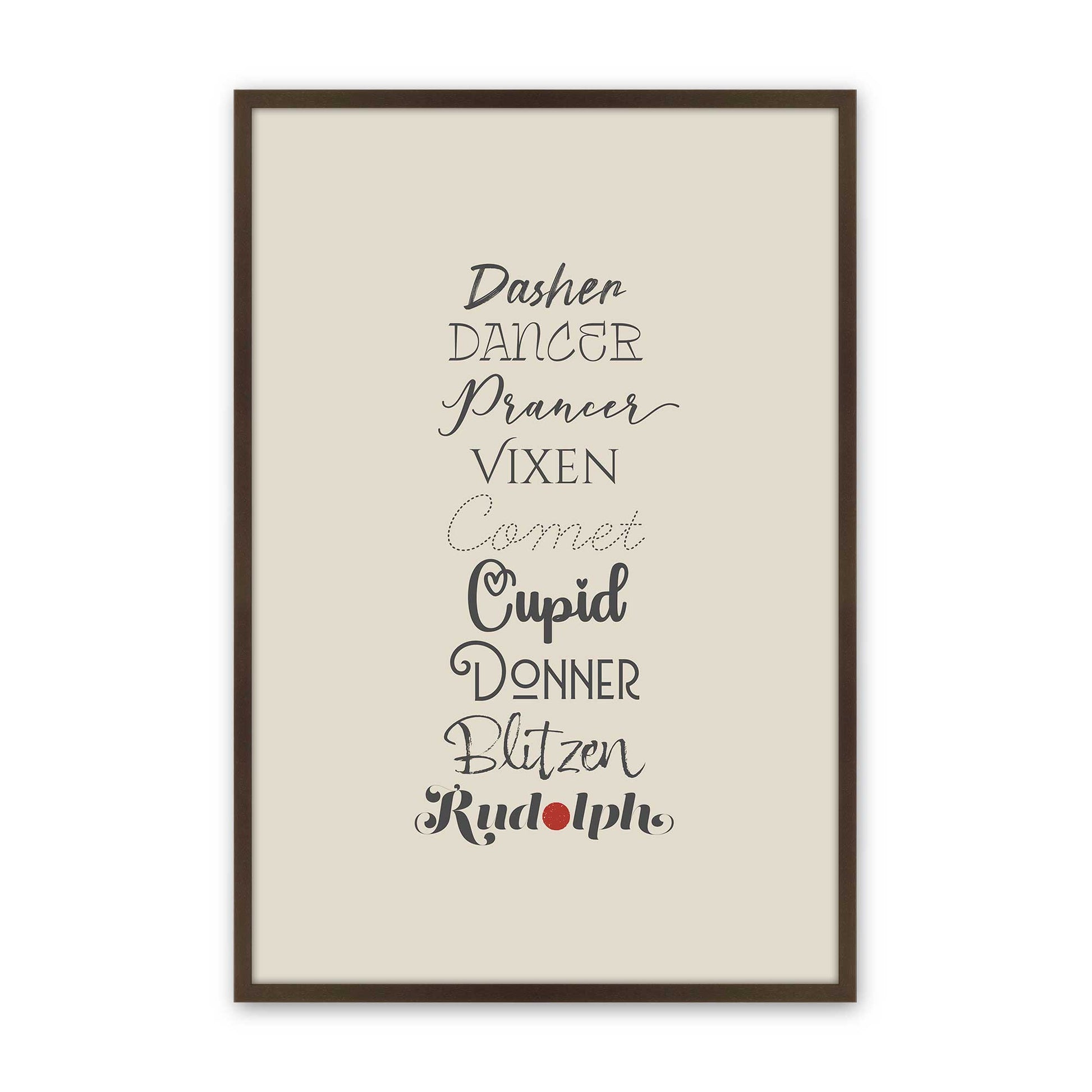 [Color:Brown], Picture of art in a Brown frame