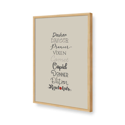 [Color:American Maple], Picture of art in a American Maple frame of the corner