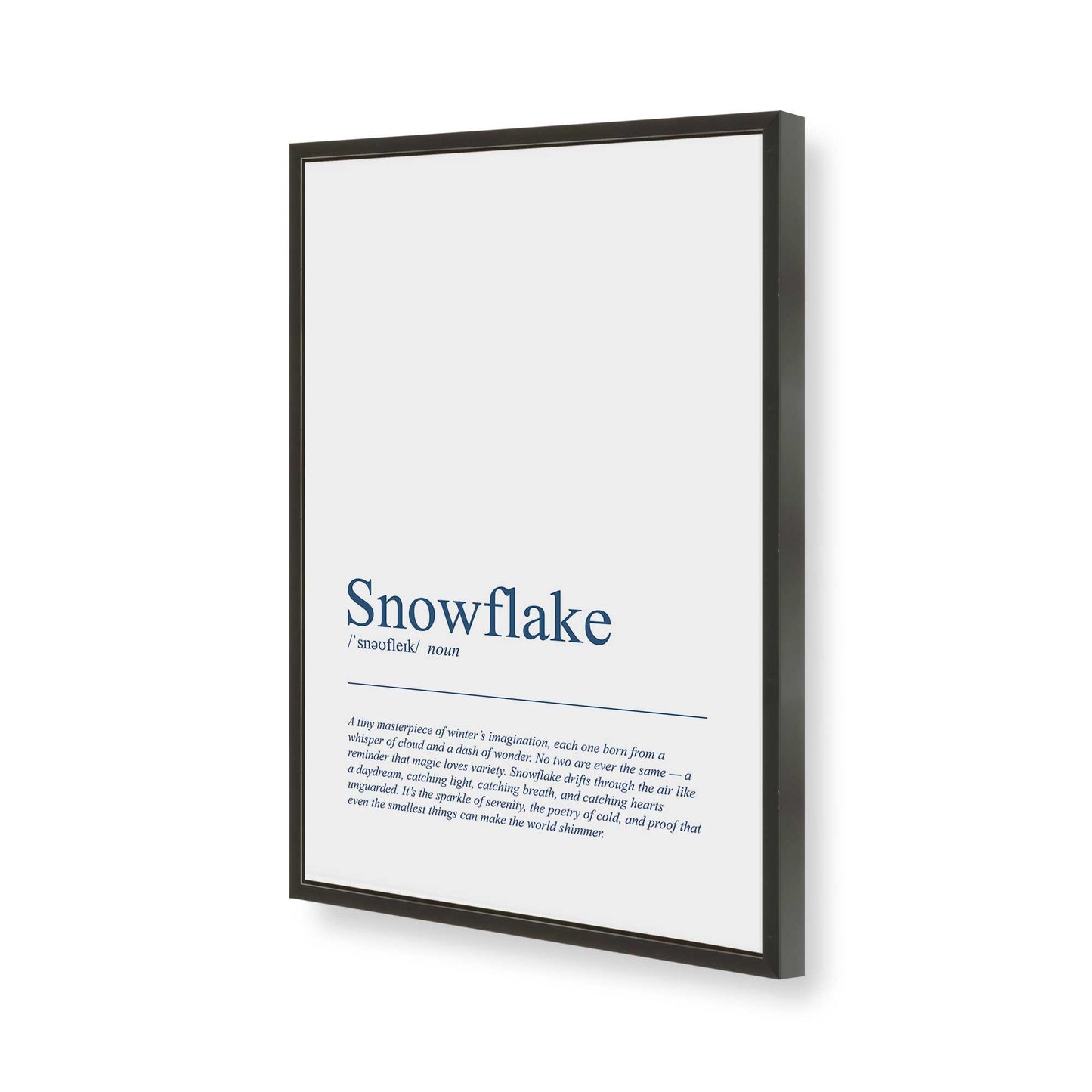 [Color:Satin Black], Picture of art in a Satin Black frame of the corner