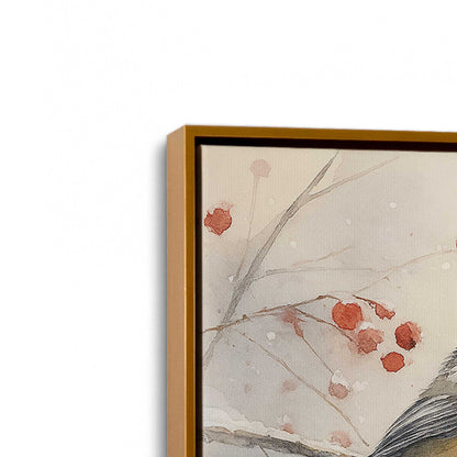 [Color:Polished Gold], Picture of art in a Polished Gold frame at an angle
