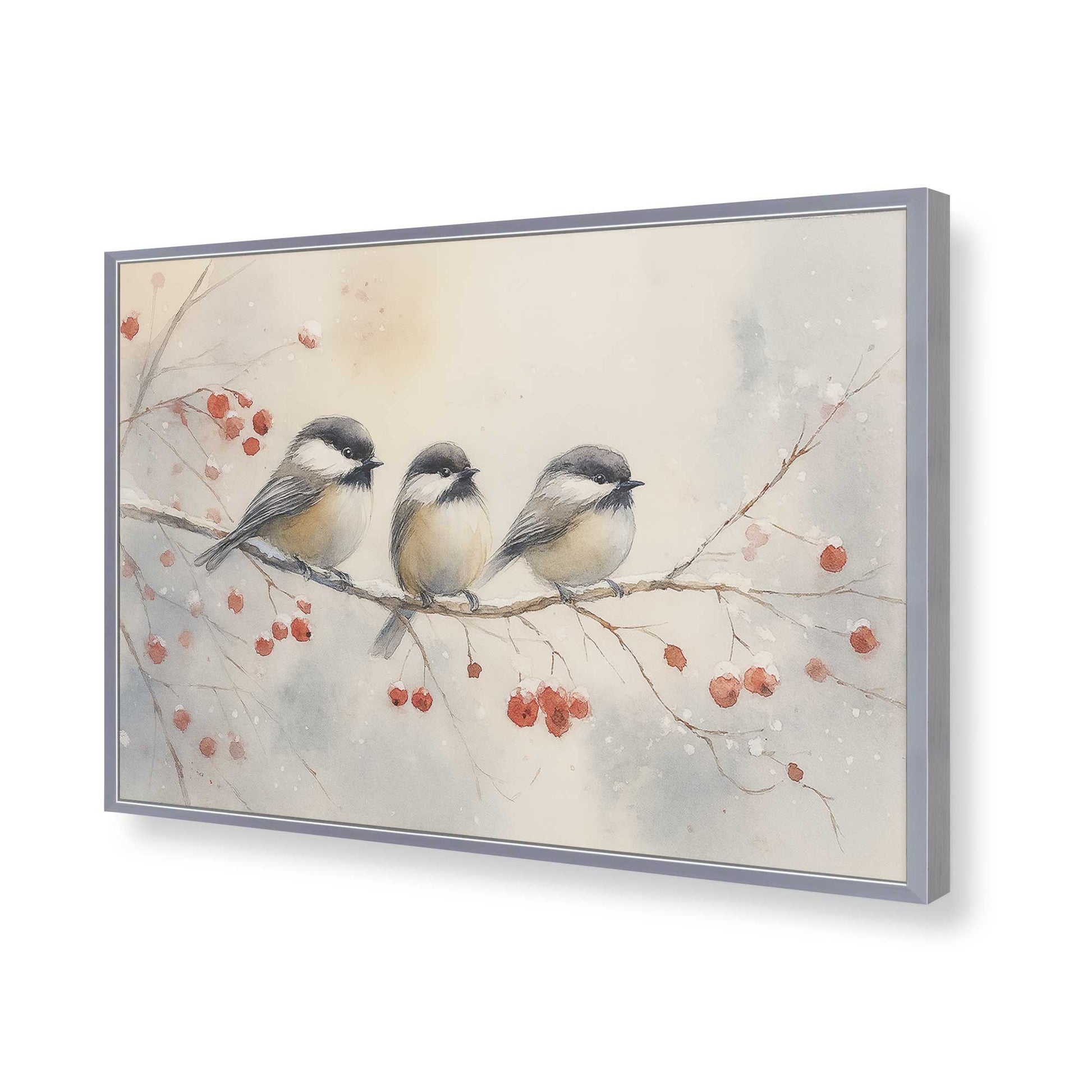 [Color:Polished Chrome], Picture of art in a Polished Chrome frame of the corner