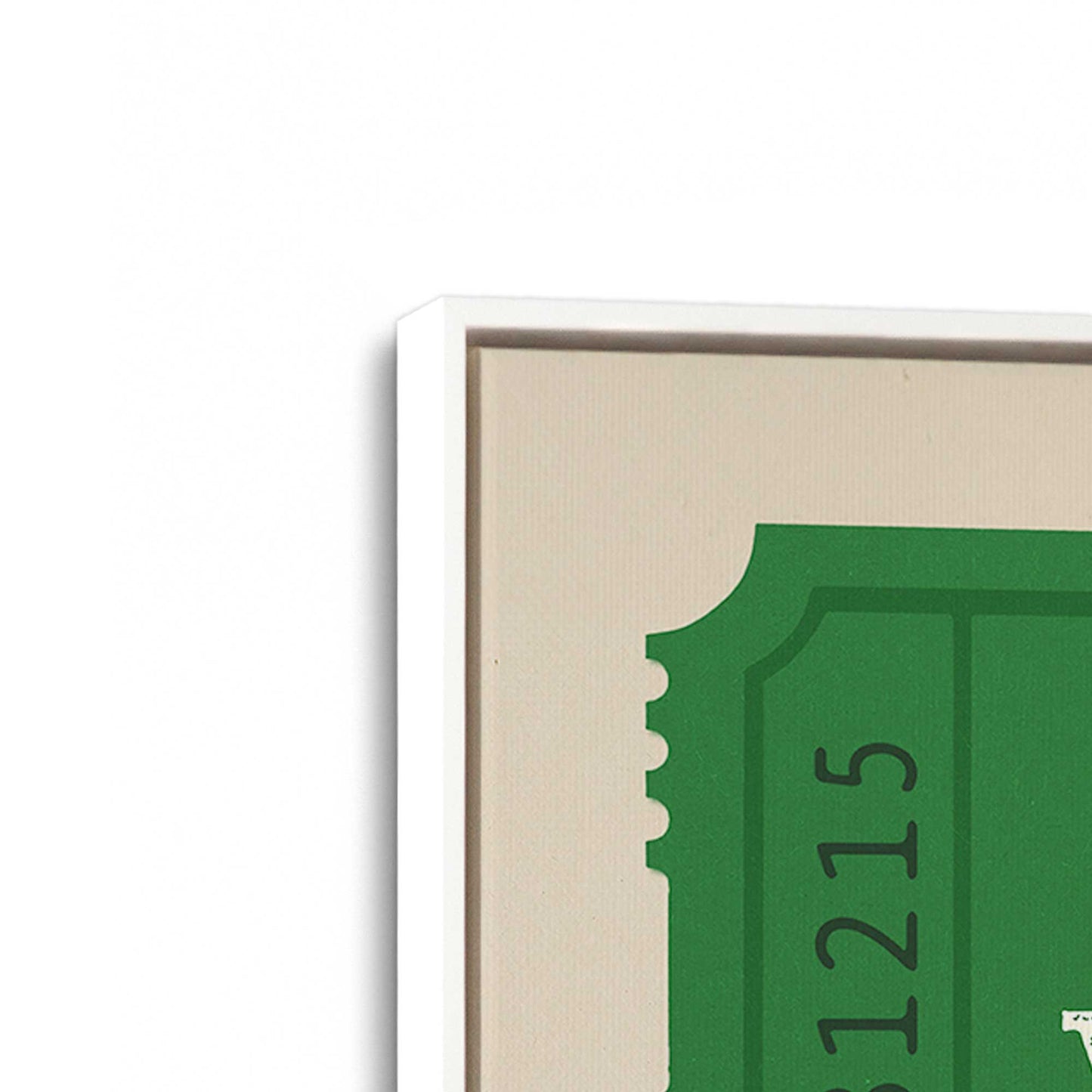 [Color:Opaque White], Picture of art in a White frame at an angle