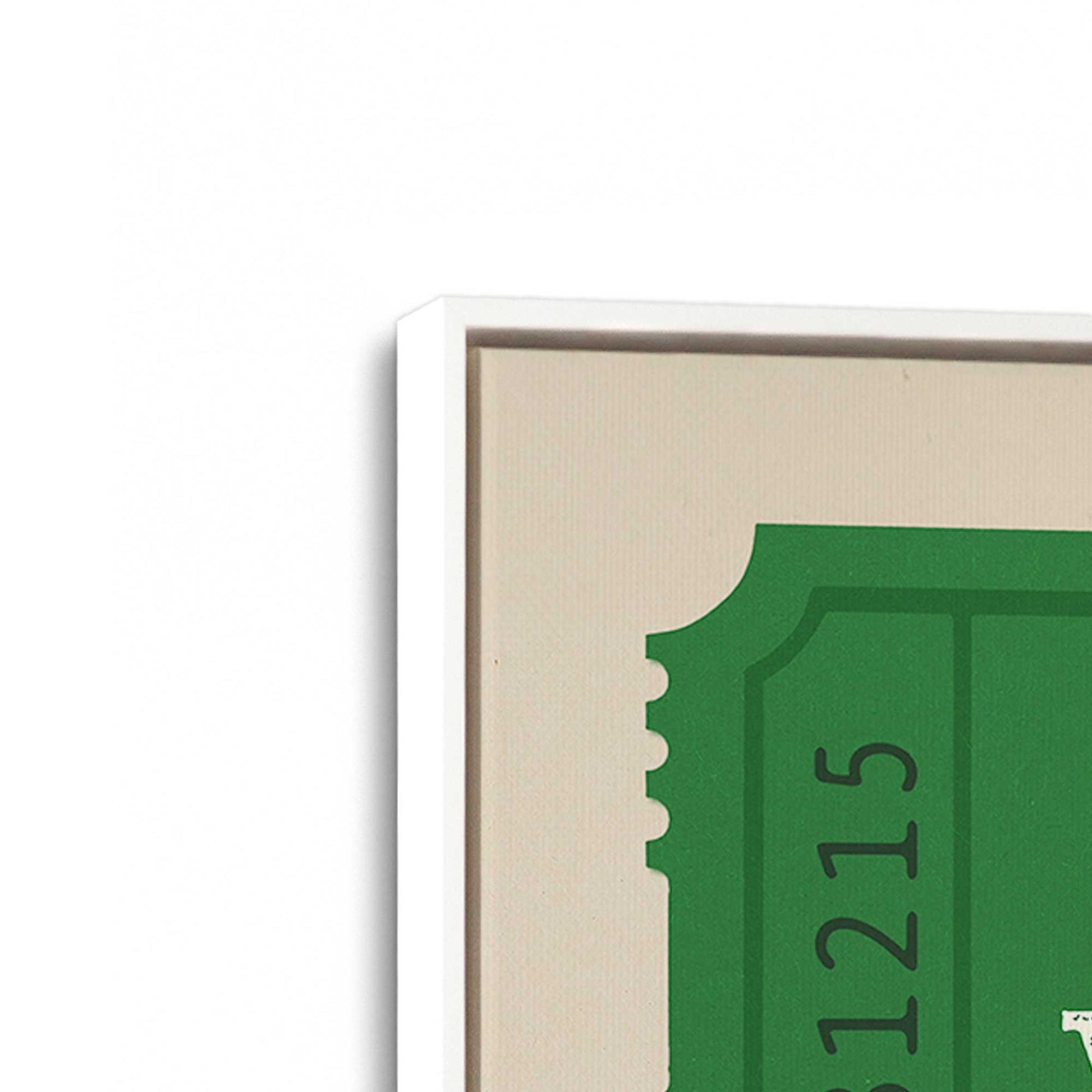 [Color:Opaque White], Picture of art in a White frame at an angle