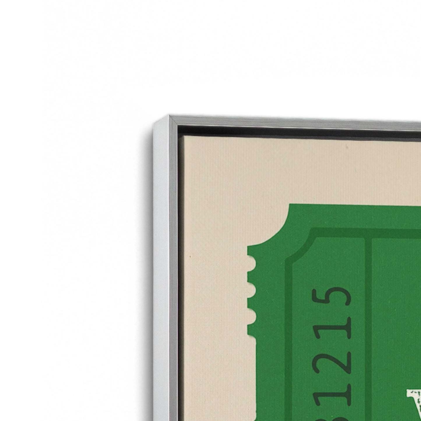 [Color:Polished Chrome], Picture of art in a Polished Chrome frame at an angle