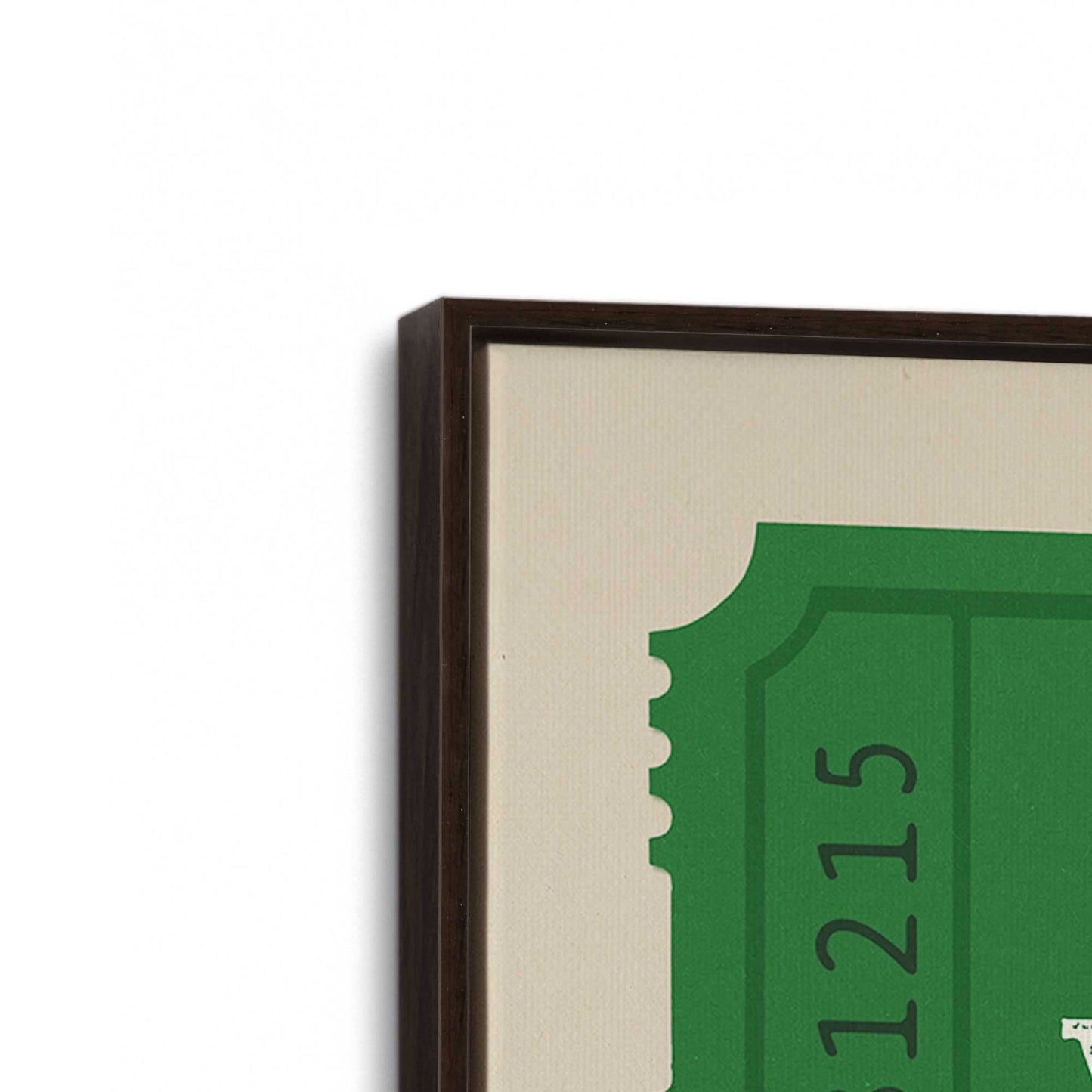 [Color:Espresso], Picture of art in a Espresso frame at an angle