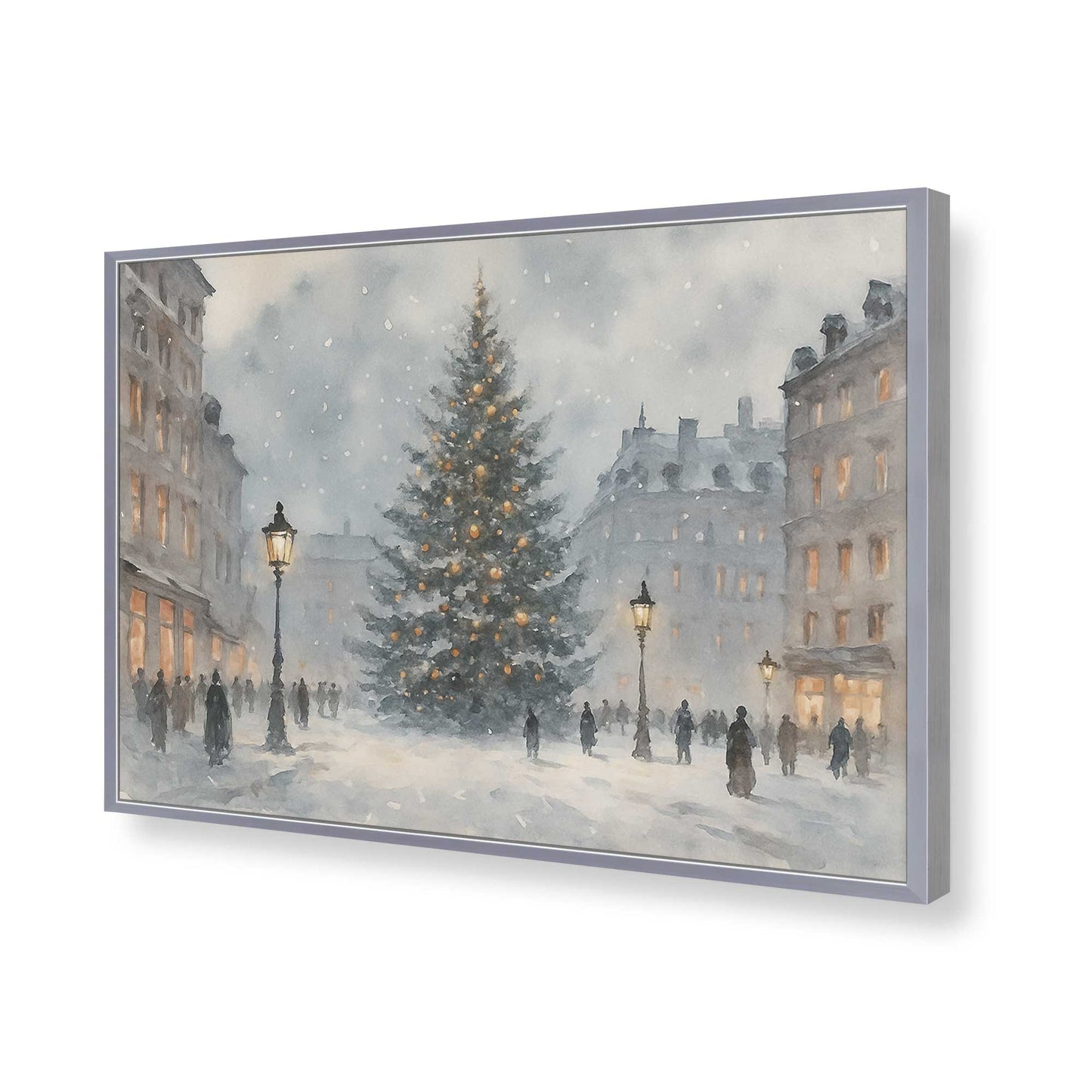 [Color:Polished Chrome], Picture of art in a Polished Chrome frame of the corner