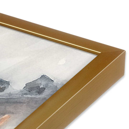 [Color:Polished Gold], Picture of art in a Polished Gold frame at an angle