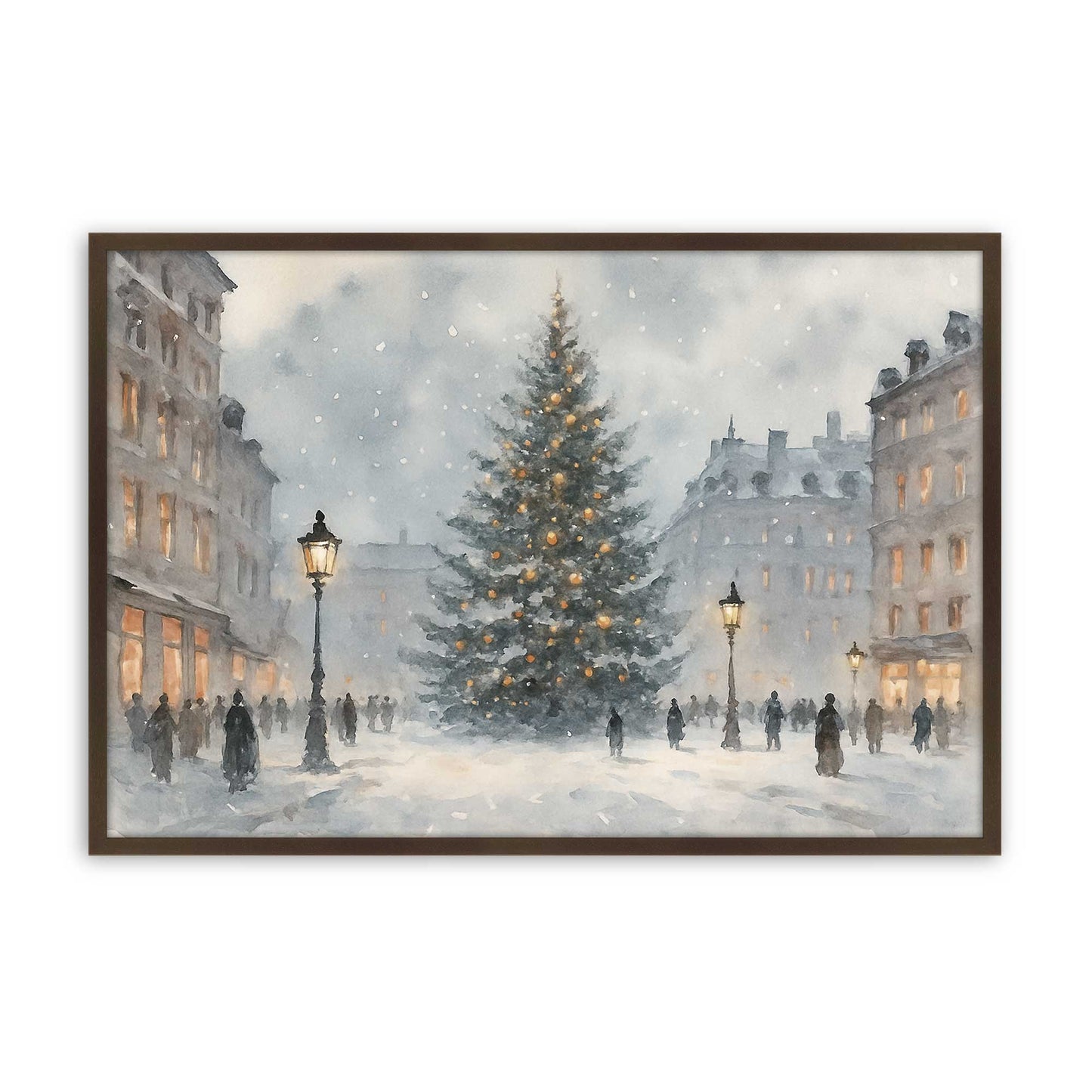 [Color:Brown], Picture of art in a Brown frame