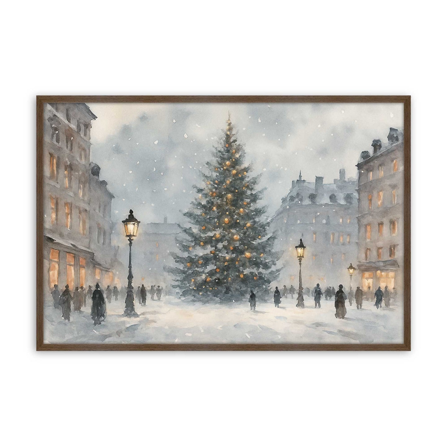 [Color:Walnut], Picture of art in a Walnut frame