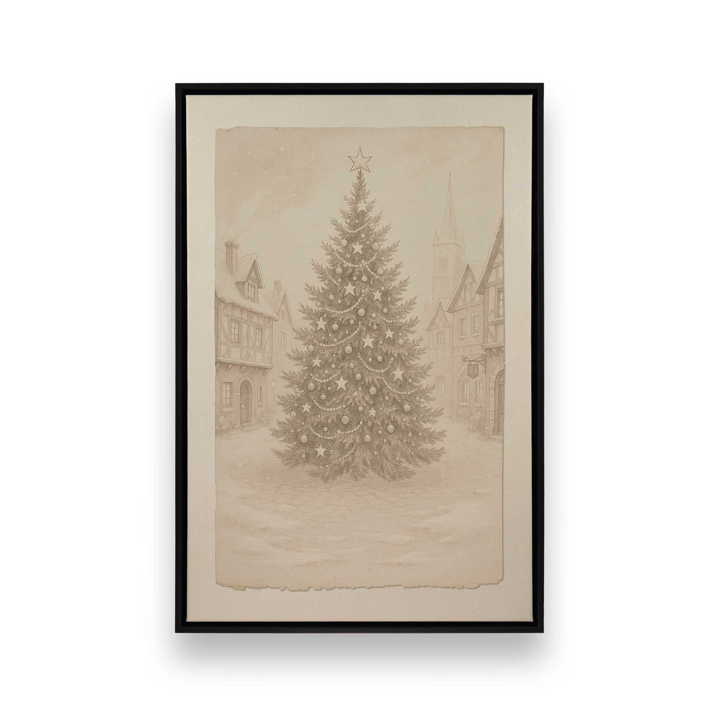 [Color:Satin Black], Picture of art in a Satin Black frame