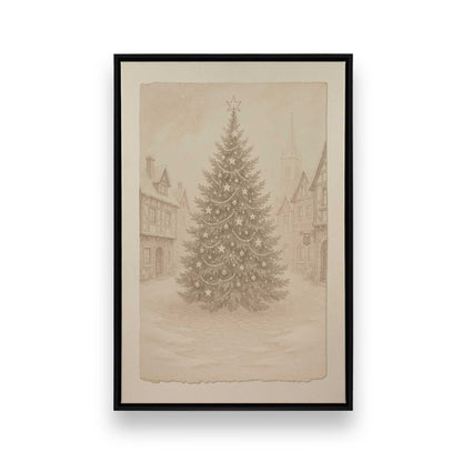 [Color:Satin Black], Picture of art in a Satin Black frame