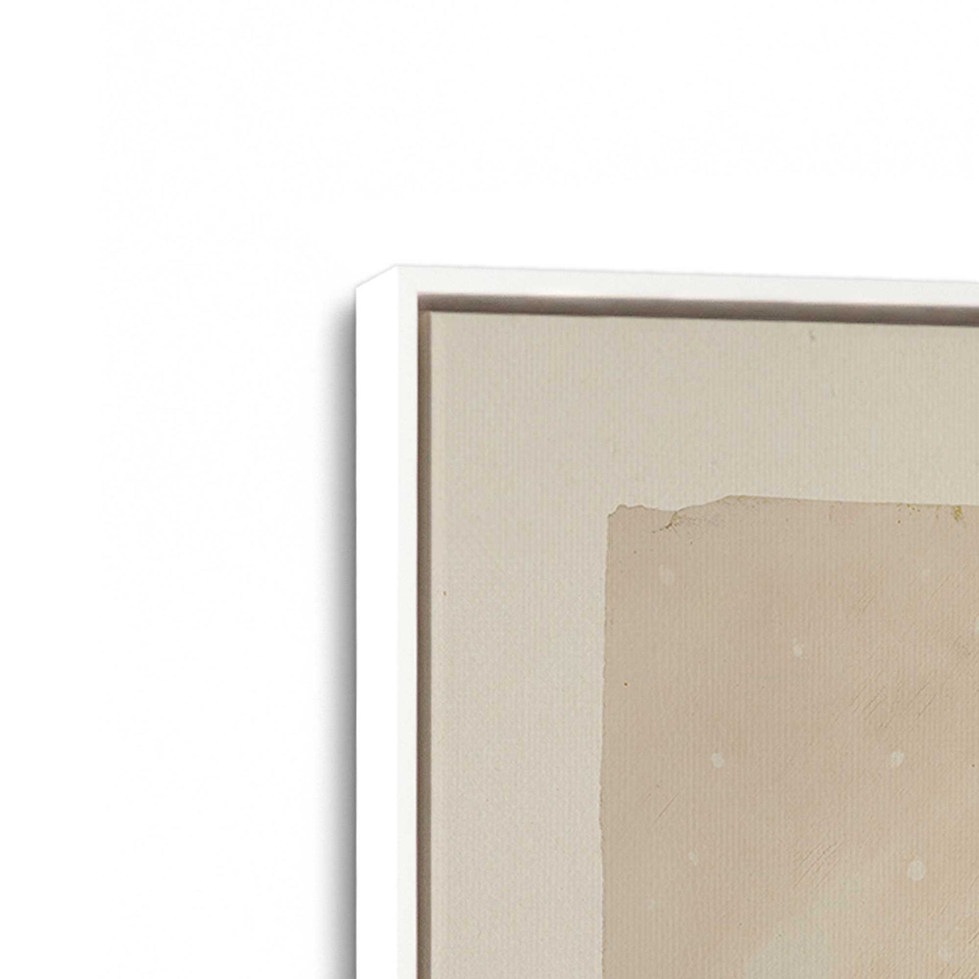 [Color:Opaque White], Picture of art in a White frame at an angle