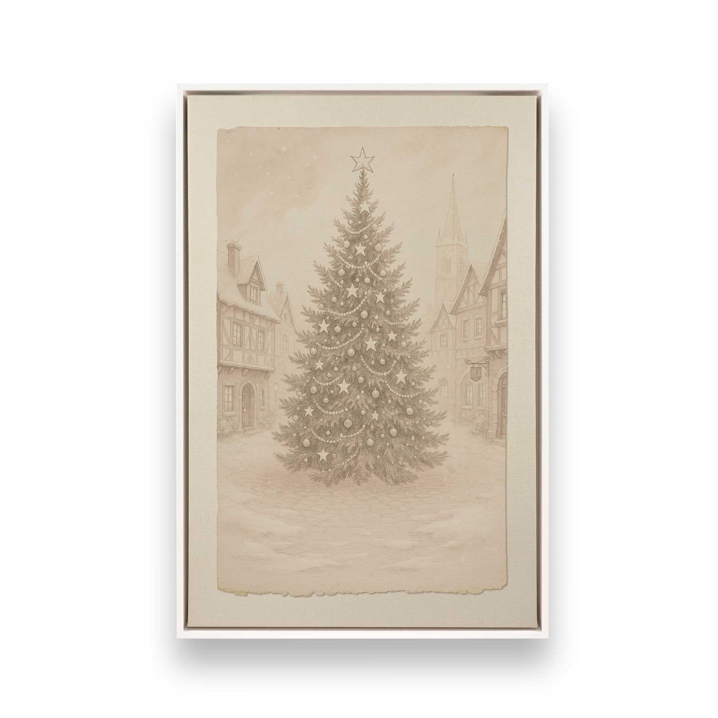 [Color:Opaque White], Picture of art in a White frame