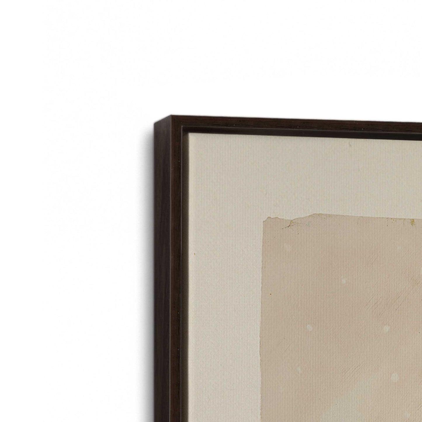 [Color:Espresso], Picture of art in a Espresso frame at an angle