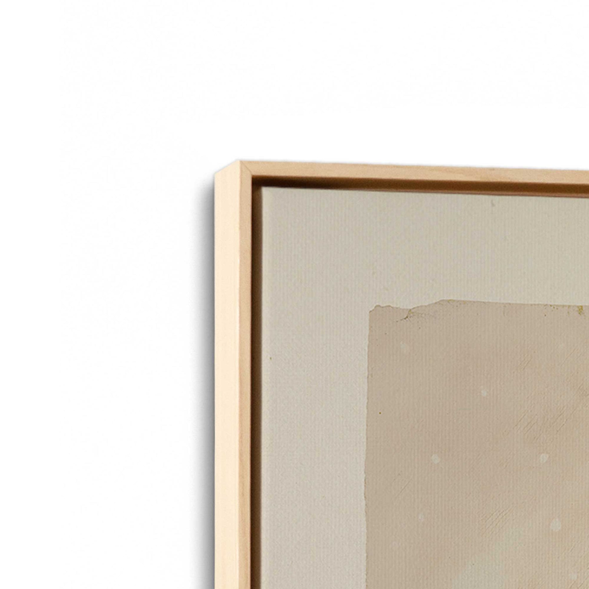 [Color:American Maple], Picture of art in a American Maple frame at an angle