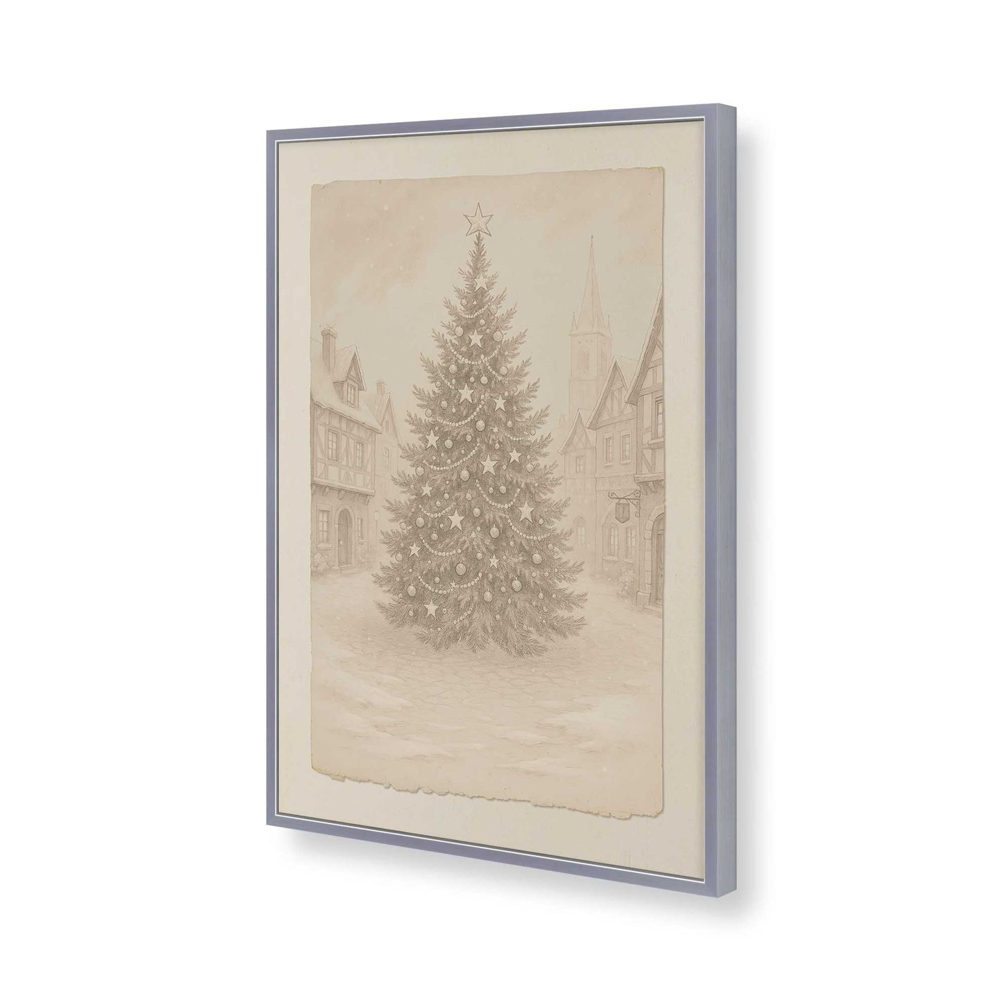 [Color:Polished Chrome], Picture of art in a Polished Chrome frame of the corner